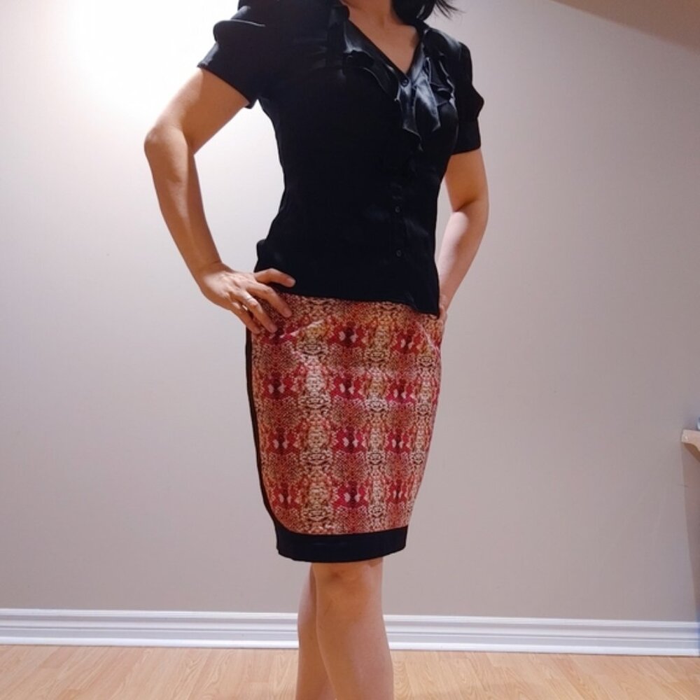 ClearanceVTG BeBe Black Silk Blouse